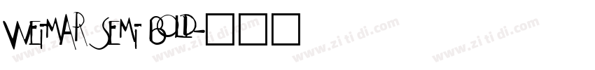 Weimar Semi Bold字体转换